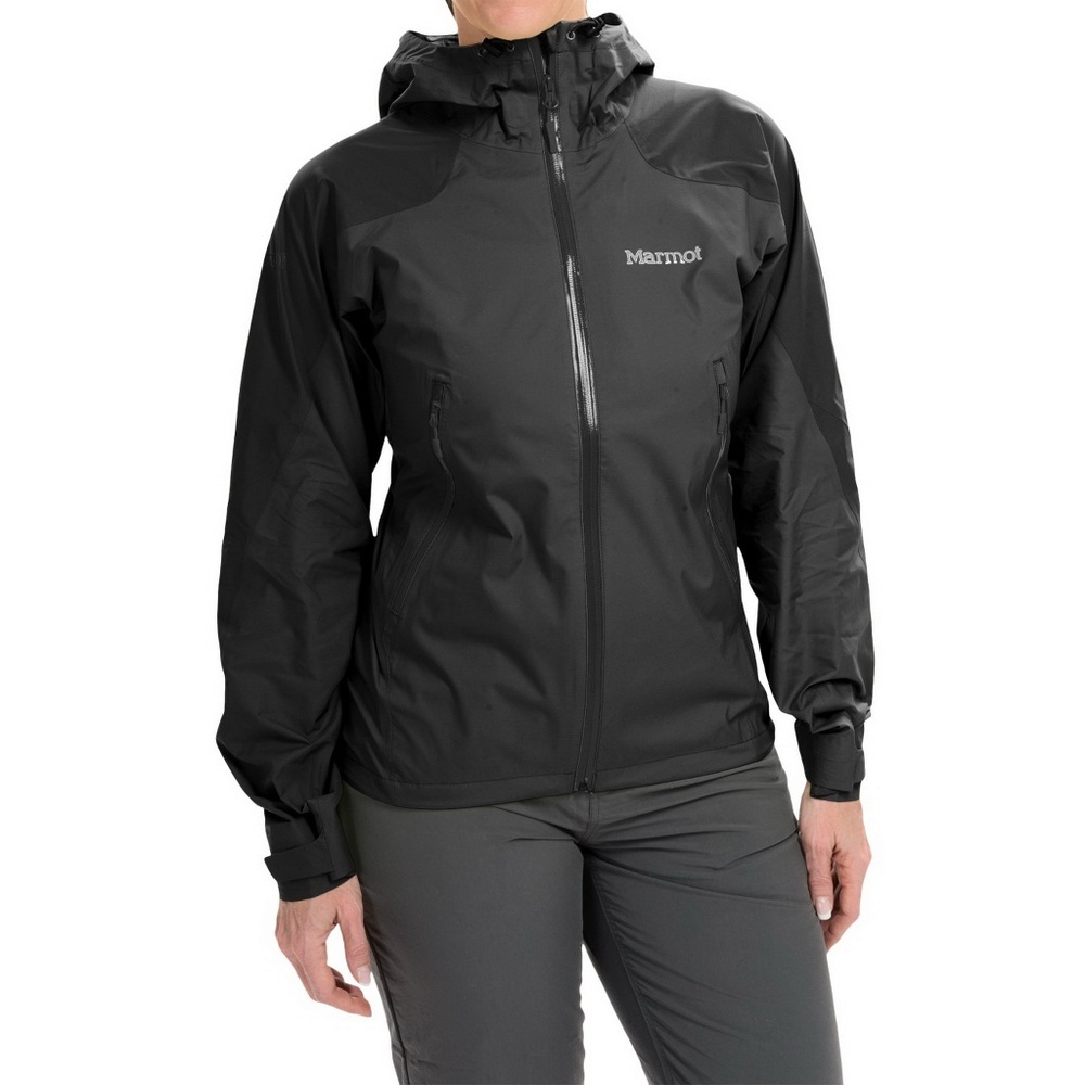 NWT Marmot Black Crux Waterproof Jacket-Lightweight, XS, Windproof, Rain Ready